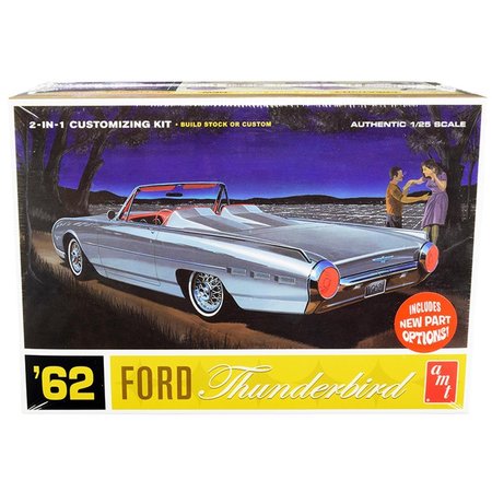 AMT 1-25 Scale Skill 2 Model Kit - 1962 Ford Thunderbird 2-in-1 Kit - Model Car AMT682